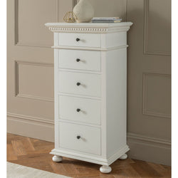 Bailee 5 Tallboy Drawers - White