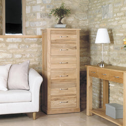 Banks 6 Tallboy Drawers - Oak