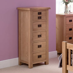 Cade 5 Tallboy Drawers - Natural