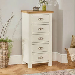 Colet 5 Tallboy Drawers - Cream