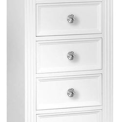 Grace5TallboyDrawers White
