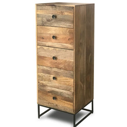 Itzel 5 Tallboy Drawers - Brown