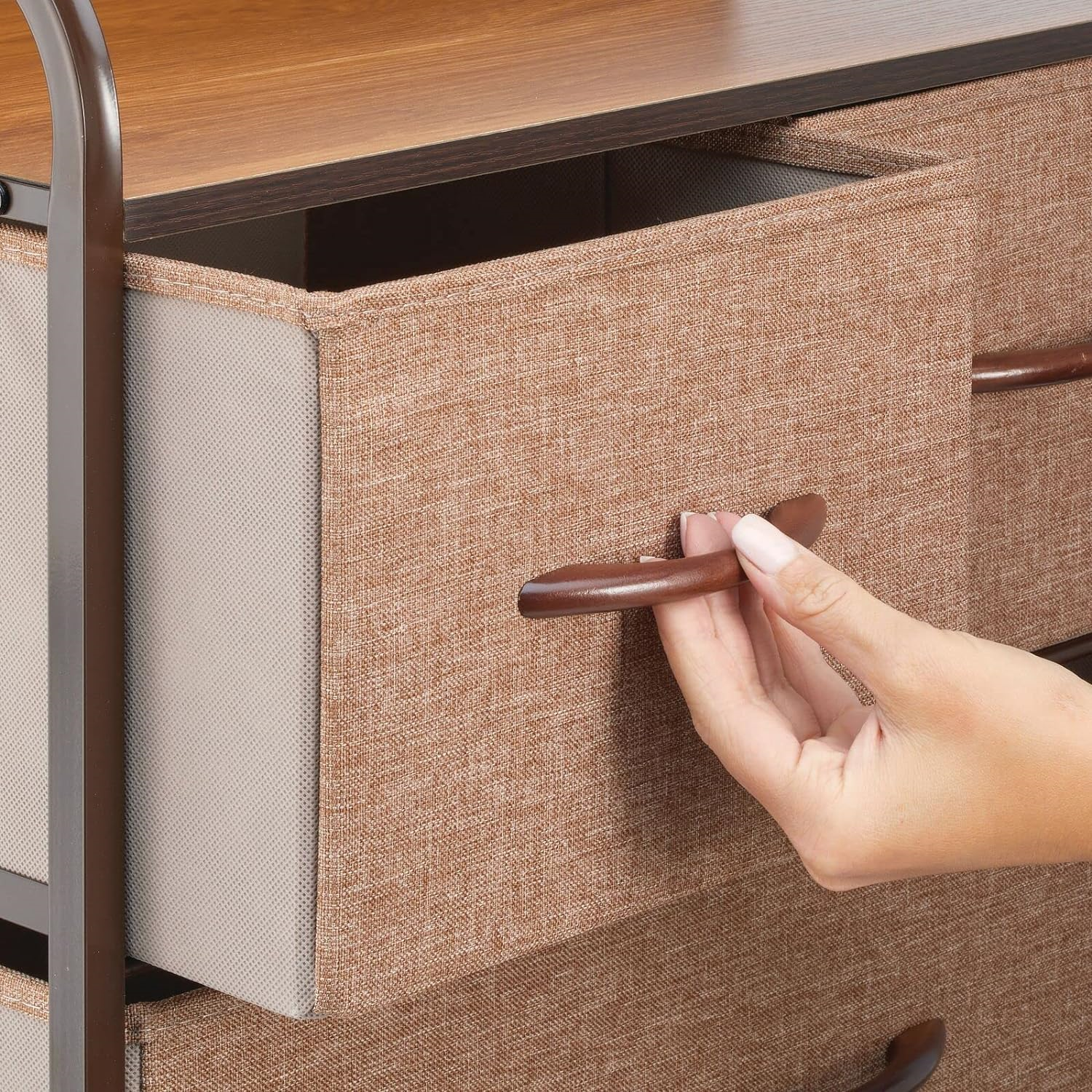 Malik 5 Tallboy Drawers - Brown