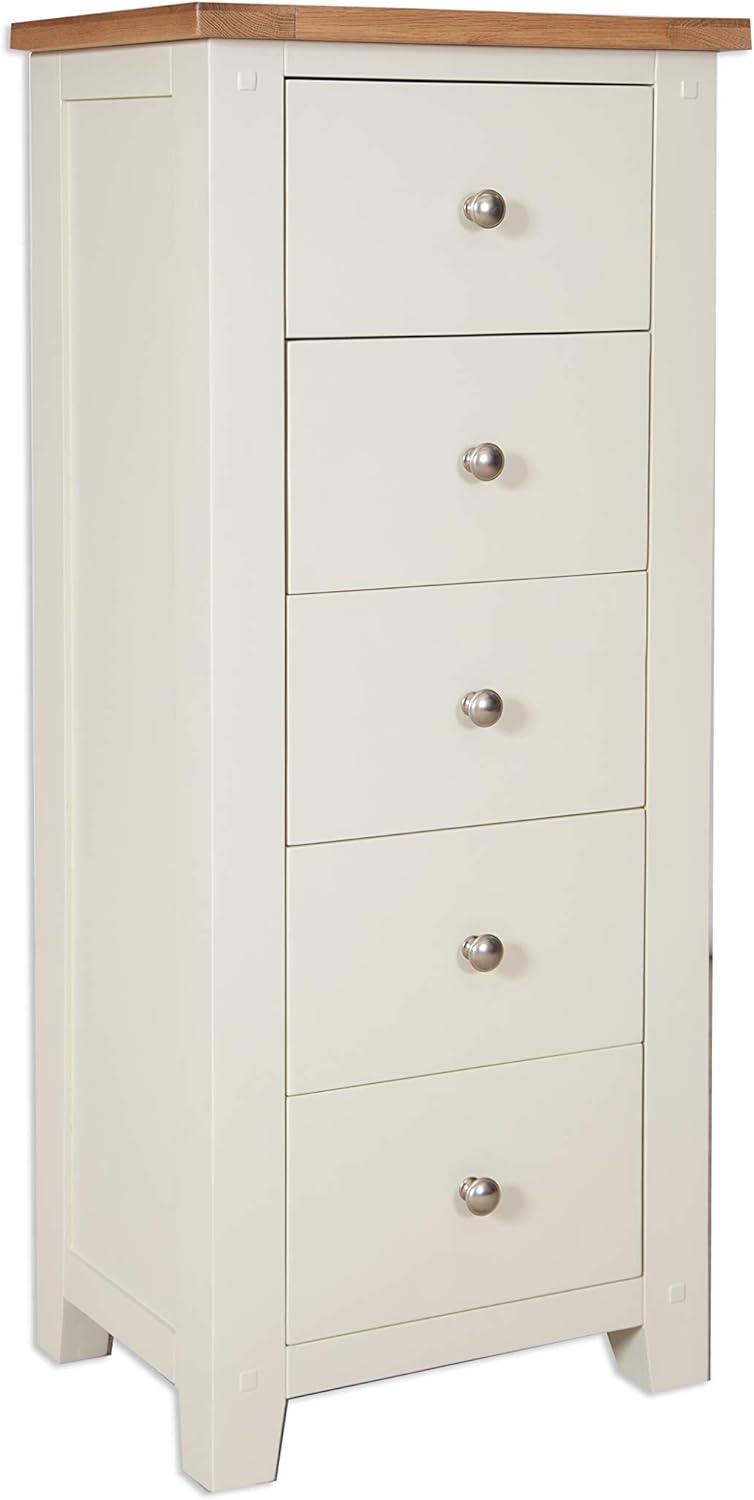 Ozzy 5 Tallboy Drawers - Ivory