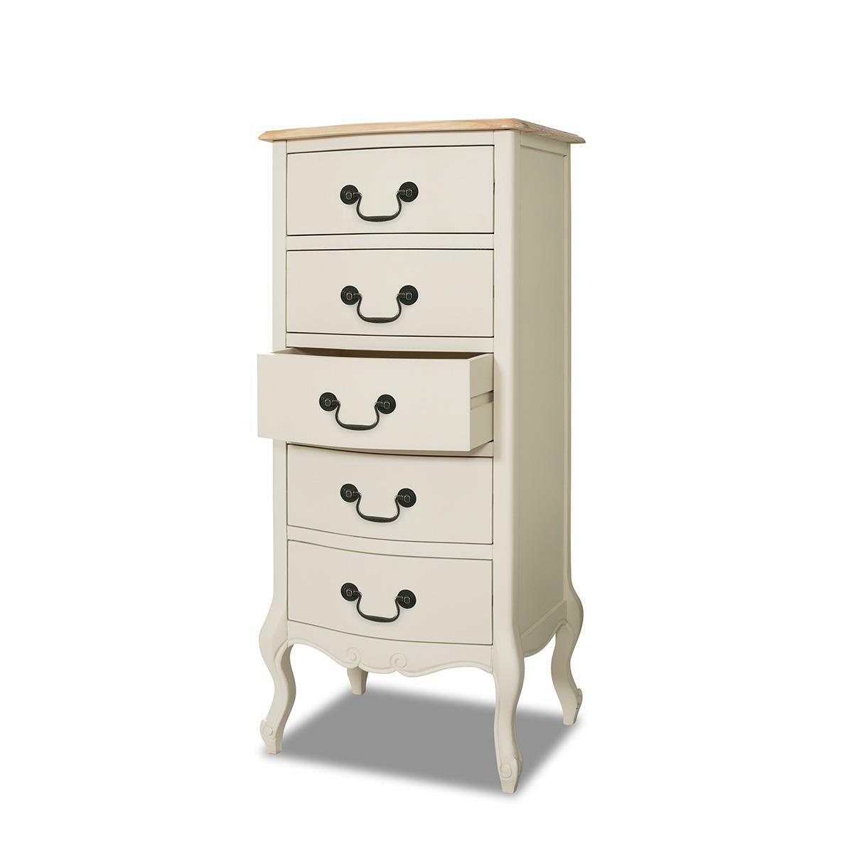 Silas 5 Tallboy Drawers - Beige