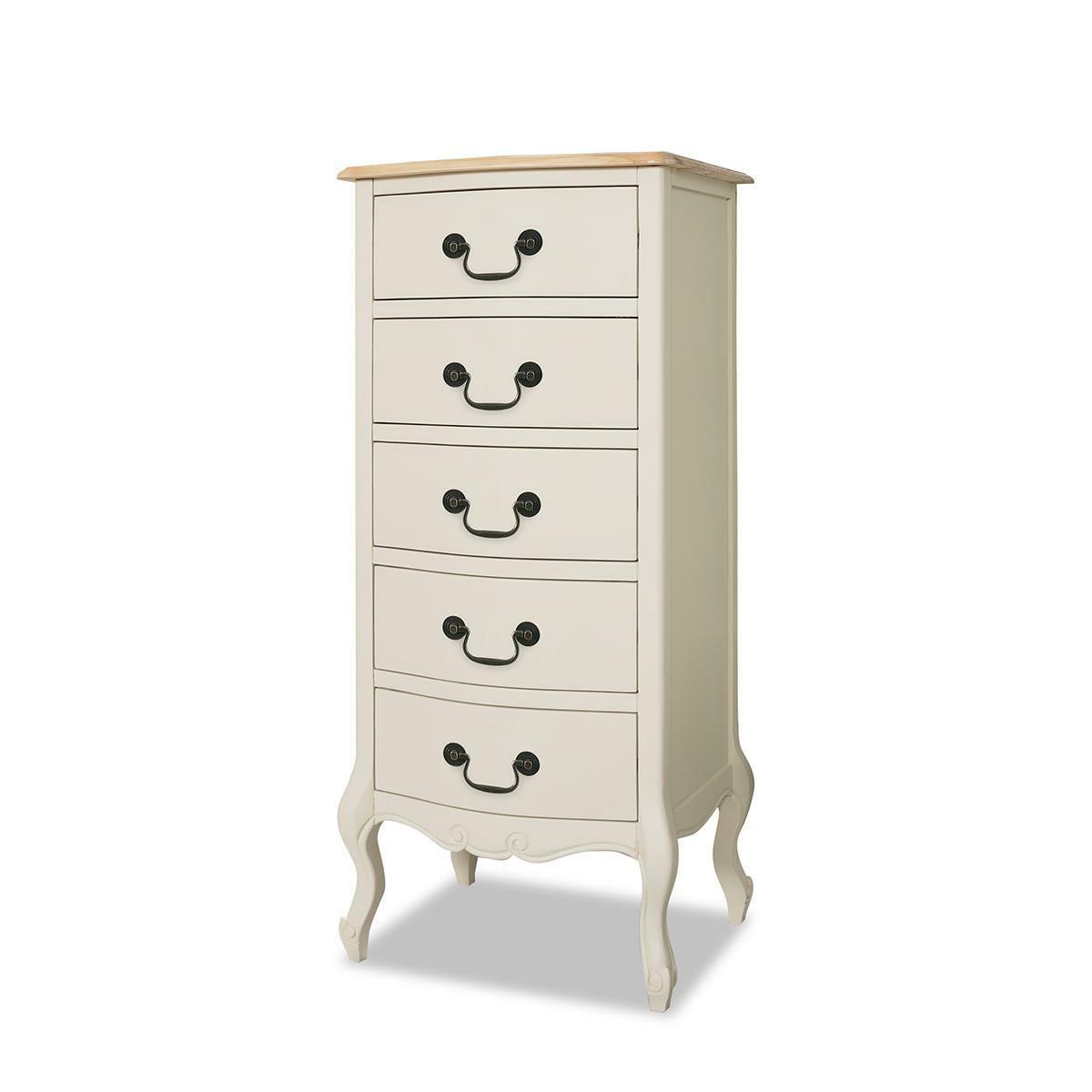 Silas 5 Tallboy Drawers - Beige