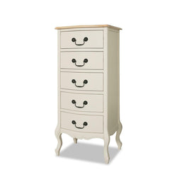 Silas 5 Tallboy Drawers - Beige