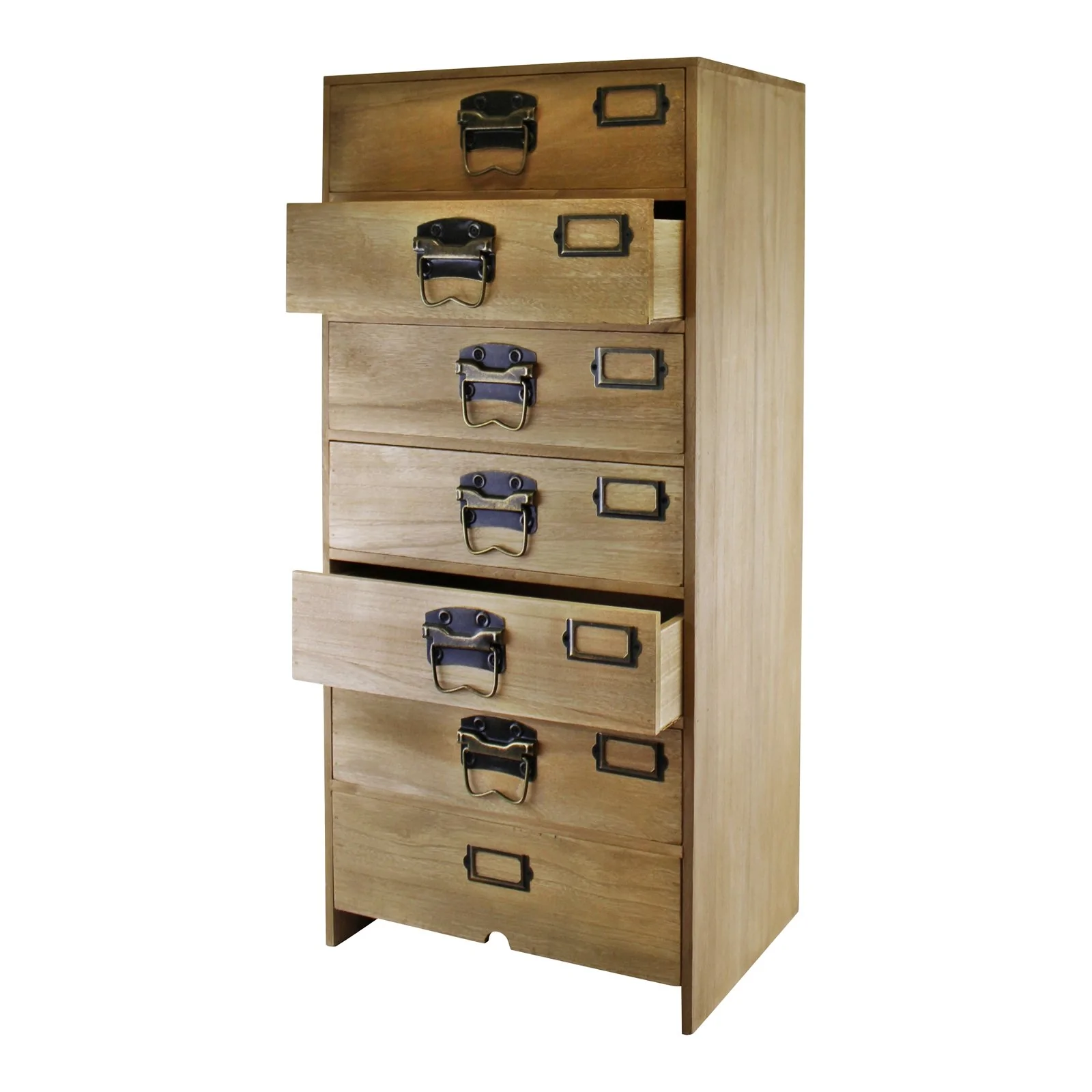 Tamia 7 Tallboy Drawers - Brown