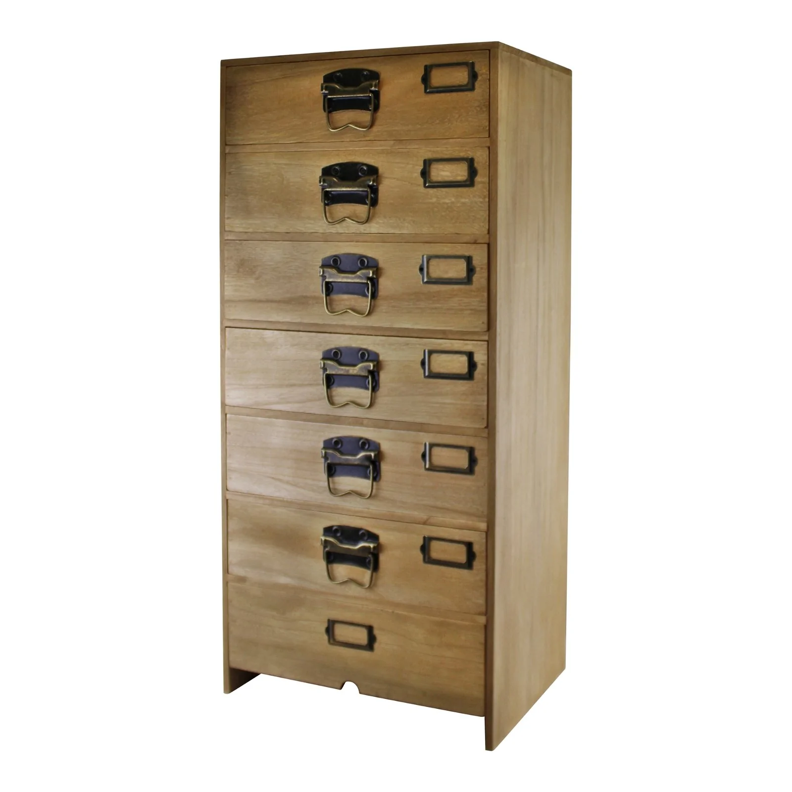 Tamia 7 Tallboy Drawers - Brown