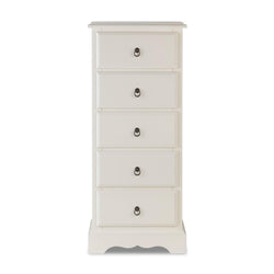 Tatum 5 Tallboy Drawers - White