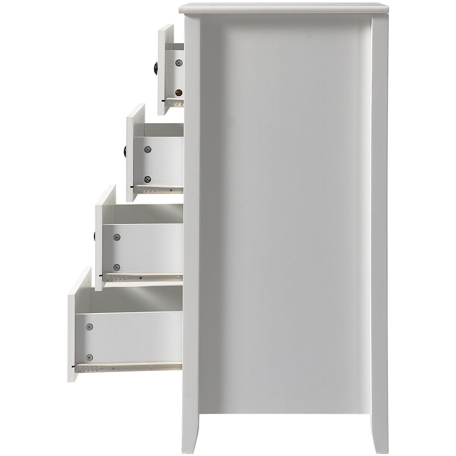 Tinsley 4 Tallboy Drawers - White