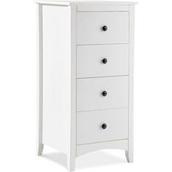 Tinsley 4 Tallboy Drawers - White