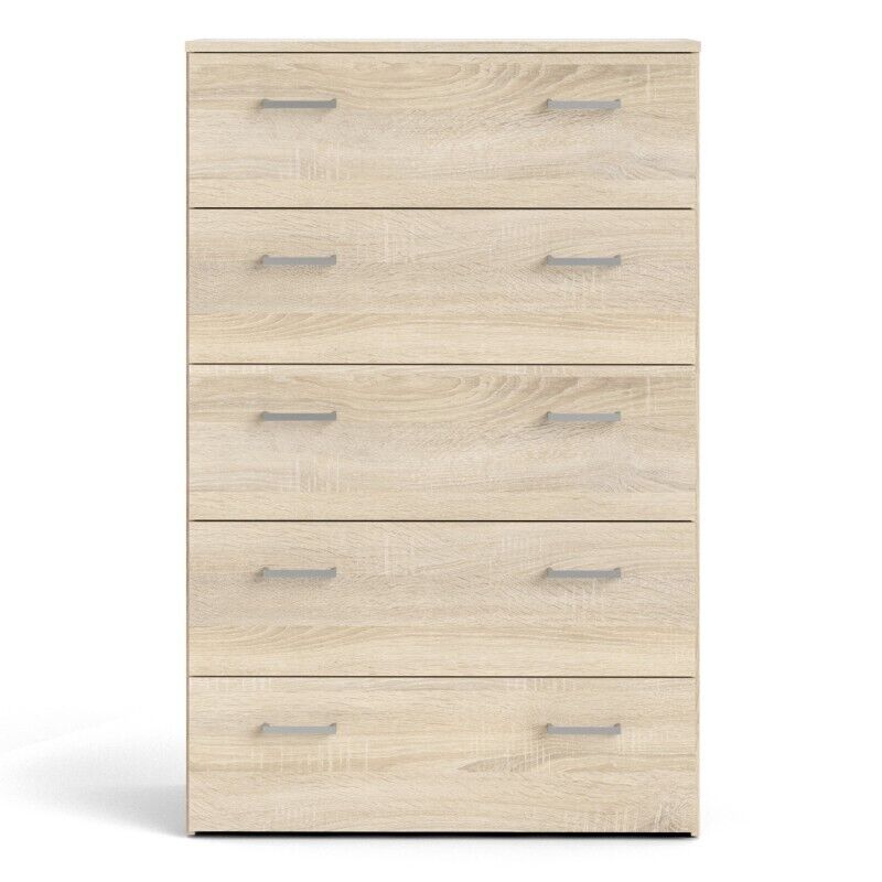 Tyrell 5 Tallboy Drawers - Oak