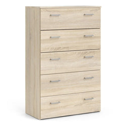 Tyrell 5 Tallboy Drawers - Oak