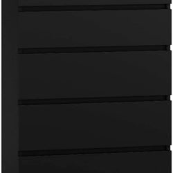 Neero 5 Tallboy Drawers - Black