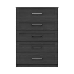 Agatha 5 Drawer Tallboy - Graphite