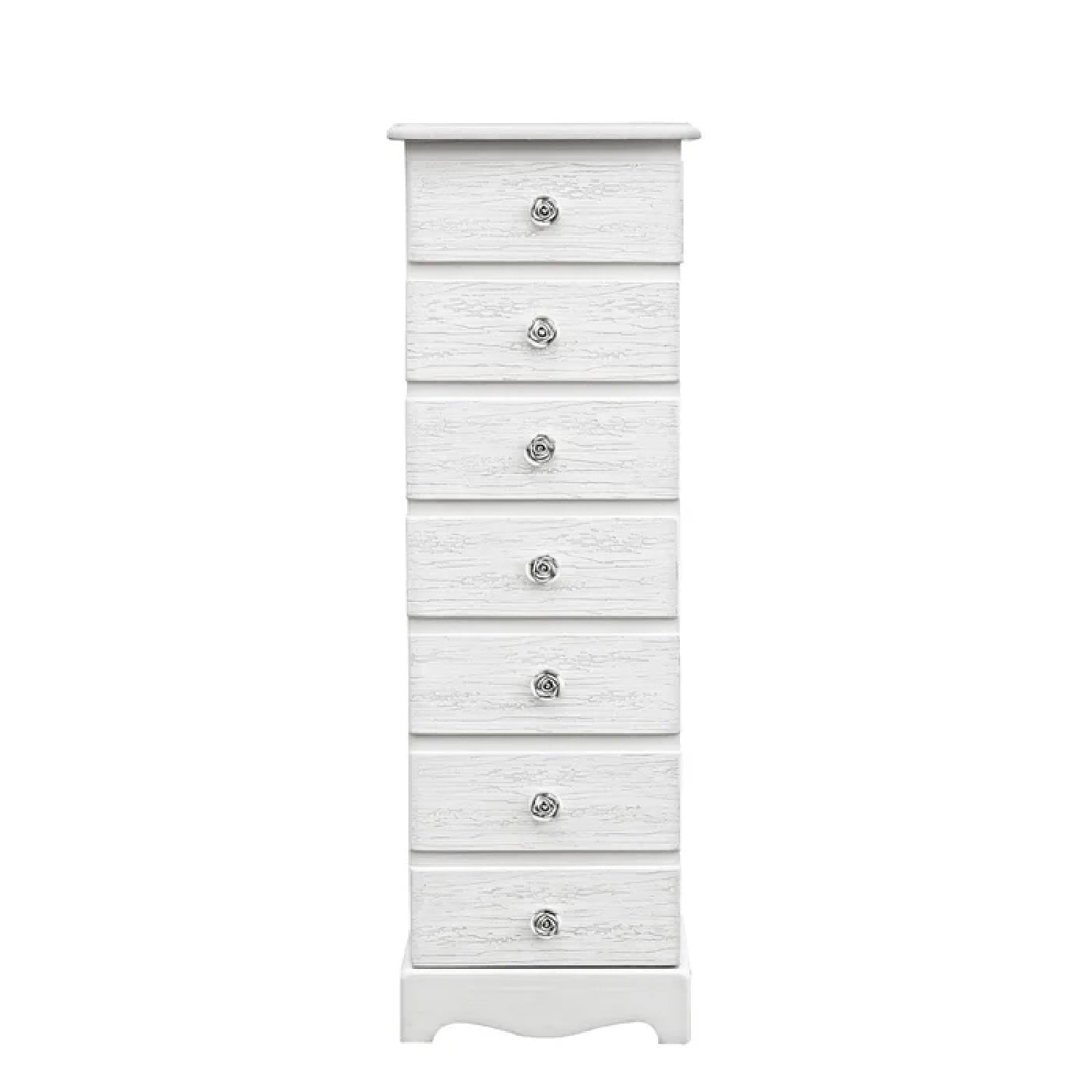 Amias 7 Tallboy Drawers - White