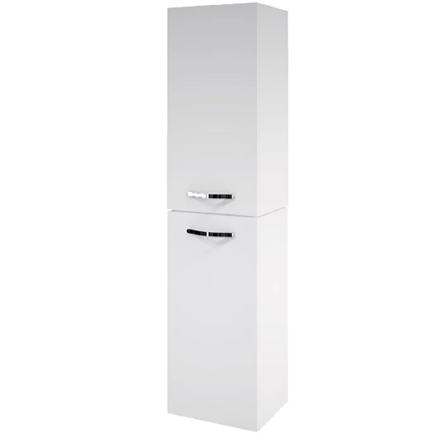 Amora 2 Door Tallboy Bathroom Cabinet - Matt White
