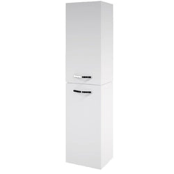 Amora 2 Door Tallboy Bathroom Cabinet - Matt White