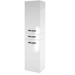 Amora 2 Door Tallboy Bathroom Cabinet with Drawer - Arctic White