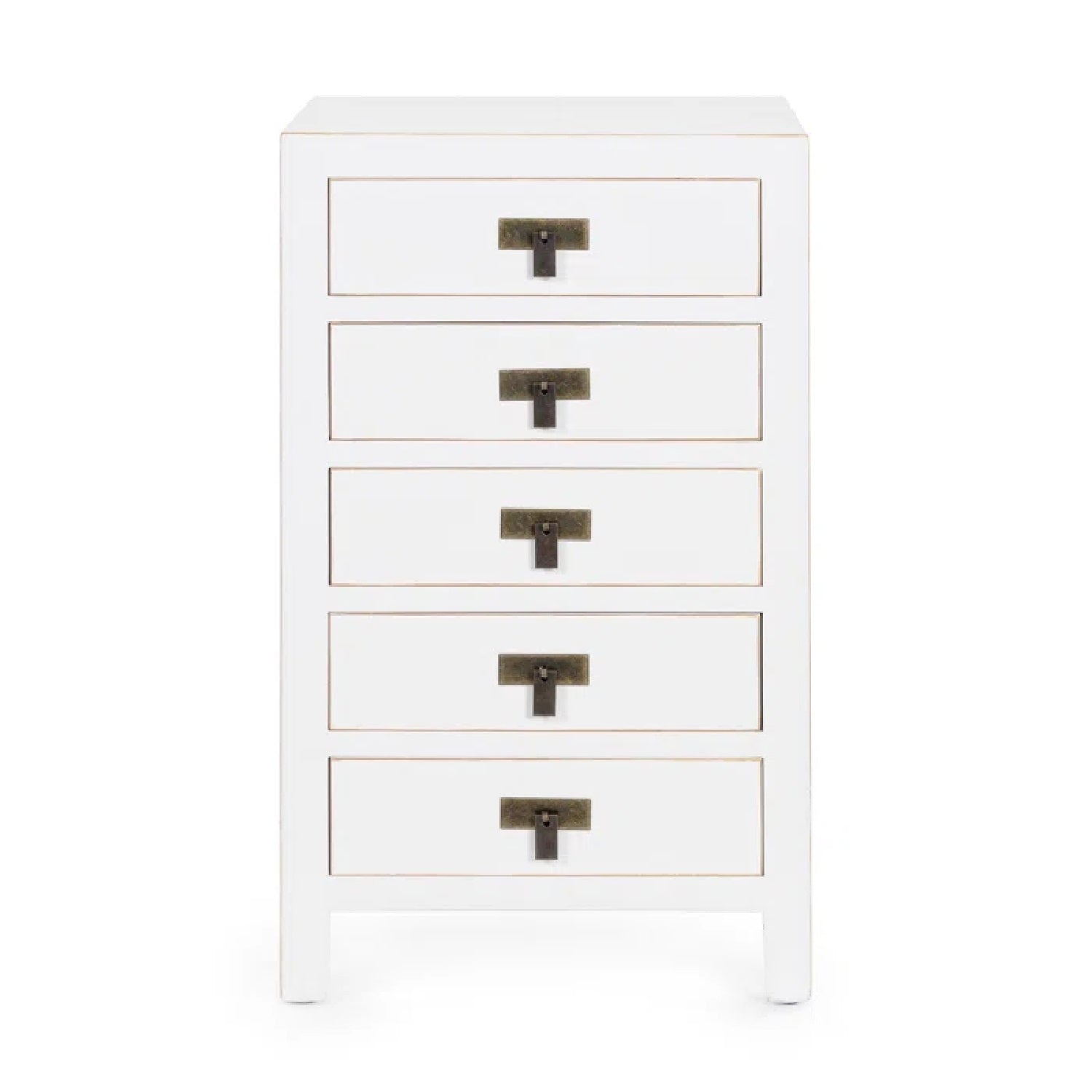 Anais 5 Tallboy Drawers - White