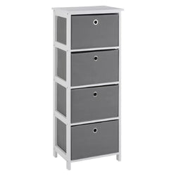 Annie 4 Drawer Tallboy - Grey