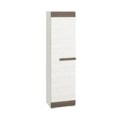 Aoife Tall Cupboard - White and Grey
