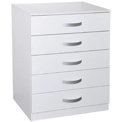Arjun 5 Drawer Tallboy - White