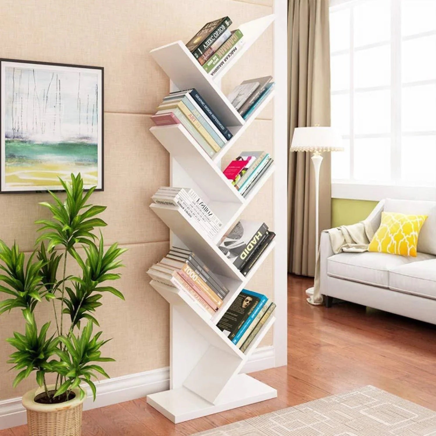 Arnaud Tall Bookcase - White