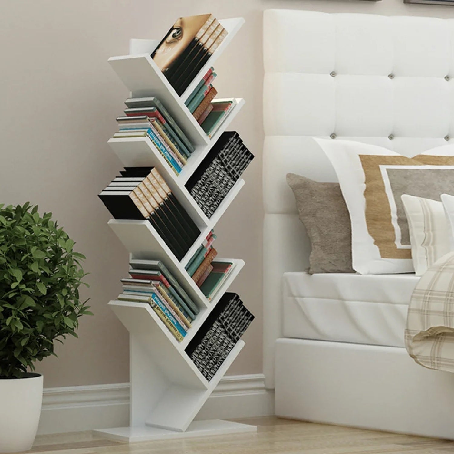 Arnaud Tall Bookcase - White