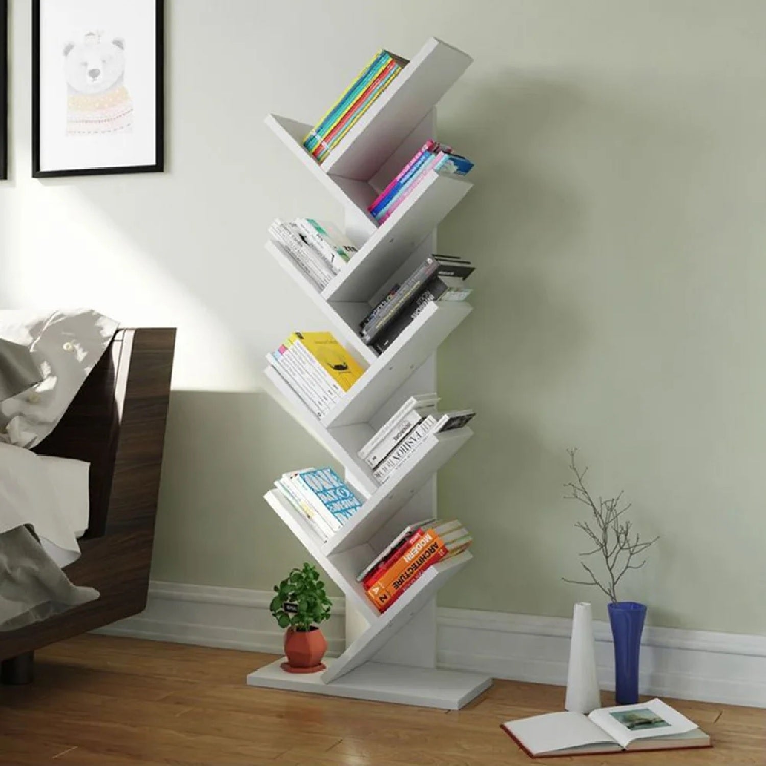 Arnaud Tall Bookcase - White