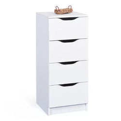 Atticus 4 Drawer Tallboy - White