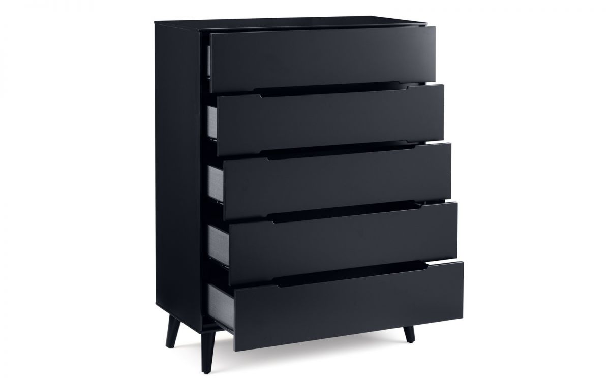Berte 5 Tallboy Drawers - Anthracite