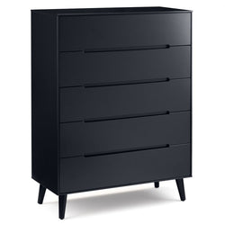 Berte 5 Tallboy Drawers - Anthracite