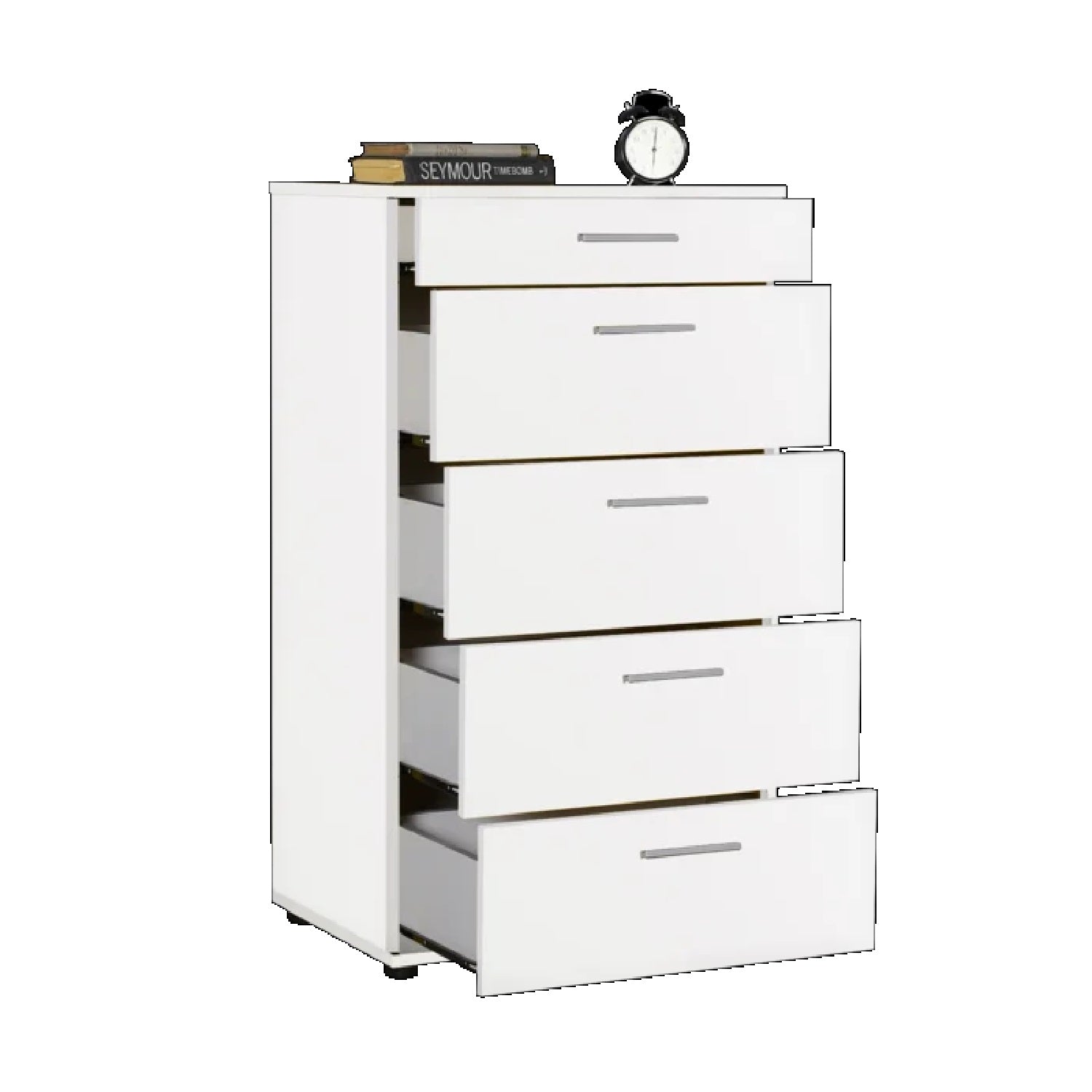 Bjorn 5 Tallboy Drawers - White