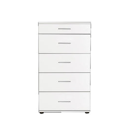 Bjorn 5 Drawer Tallboy - White