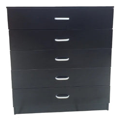 Brax 5 Drawer Tallboy - Black