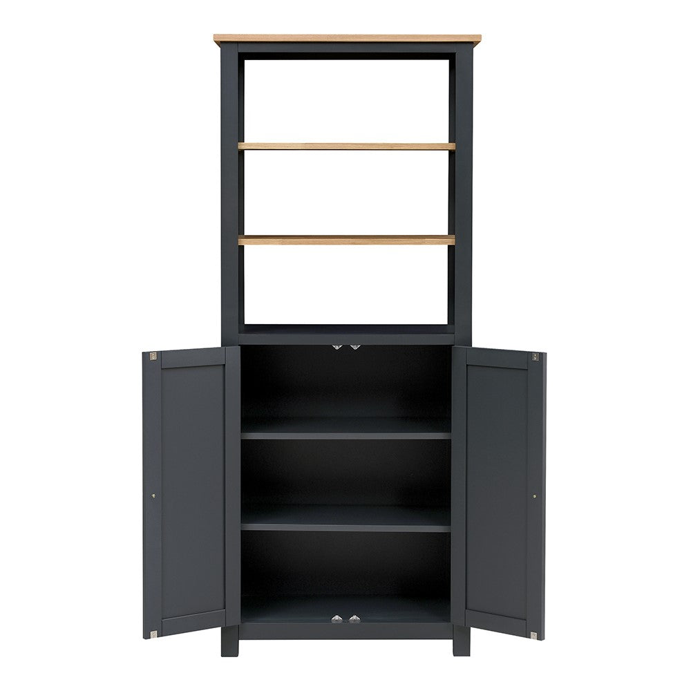 Chany 75.9cm W Tallboy Bathroom Cabinet - Charcoal
