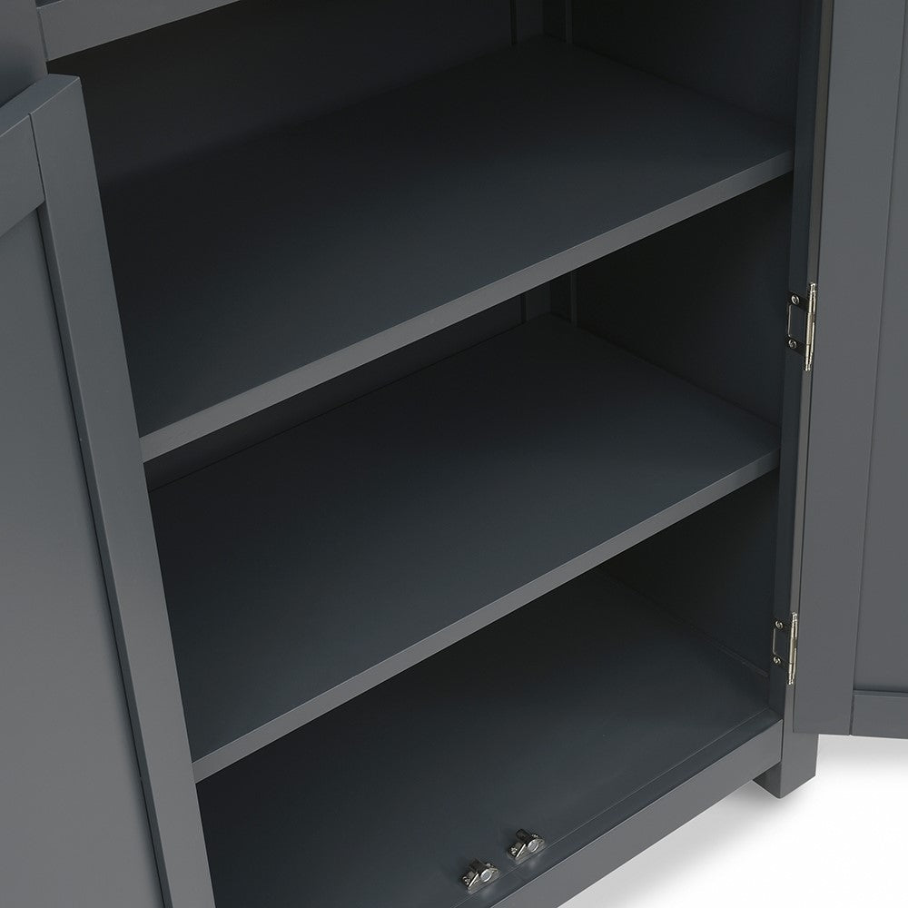 Chany 75.9cm W Tallboy Bathroom Cabinet - Charcoal