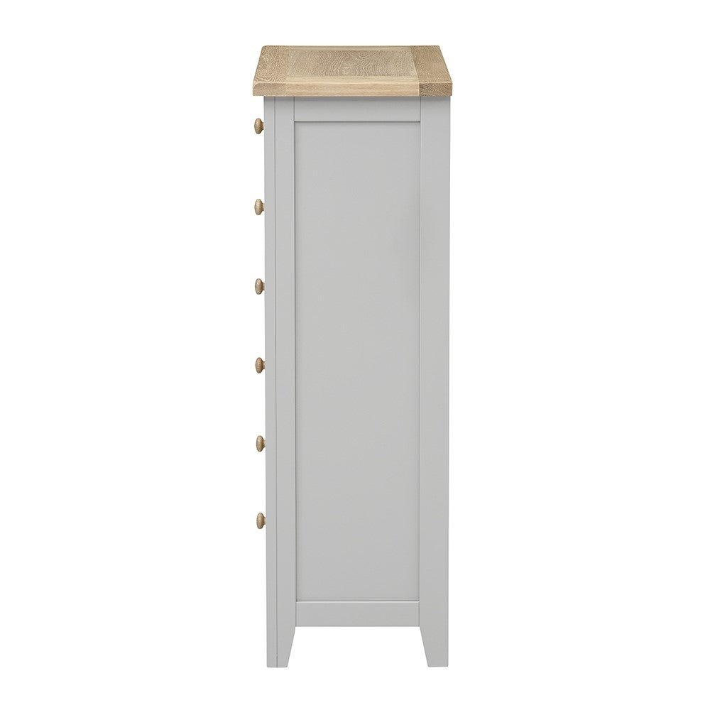 Chelsea 6 Tallboy Drawers - Grey