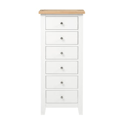 Chelsea6DrawerTallboy White