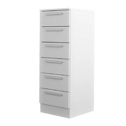 Clancy 6 Drawer Tallboy - White