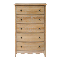 Clive 5 Drawer Tallboy - Oak