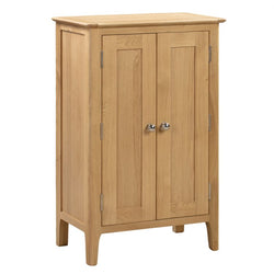 Coyle Tall Shoe Cupboard - Natural Satin