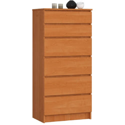 Elora 6 Drawer Tallboy - Teak