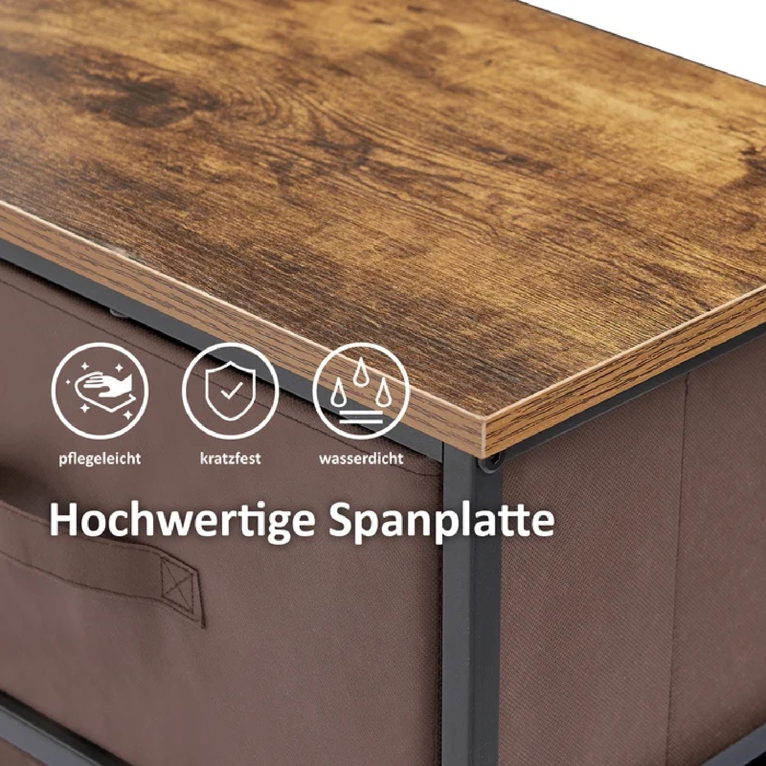 Emeri 4 Tallboy Drawers - Brown