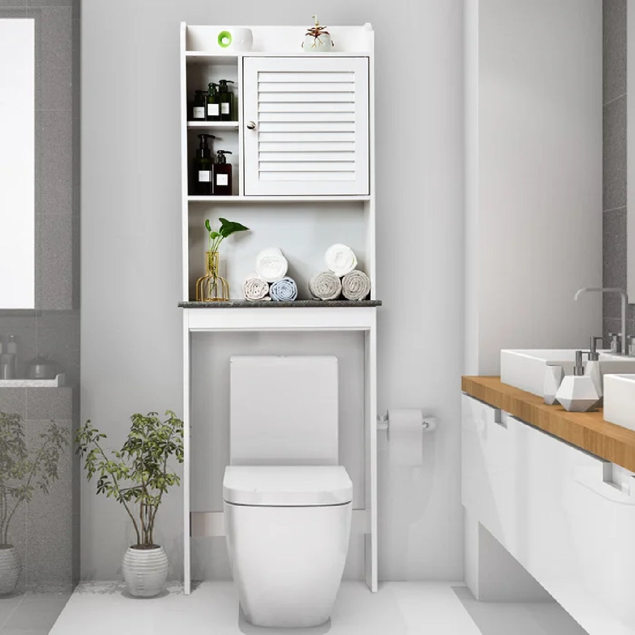 Gigi Tallboy Bathroom - White
