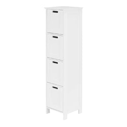 Joicy Tallboy Bathroom Cabinet - White