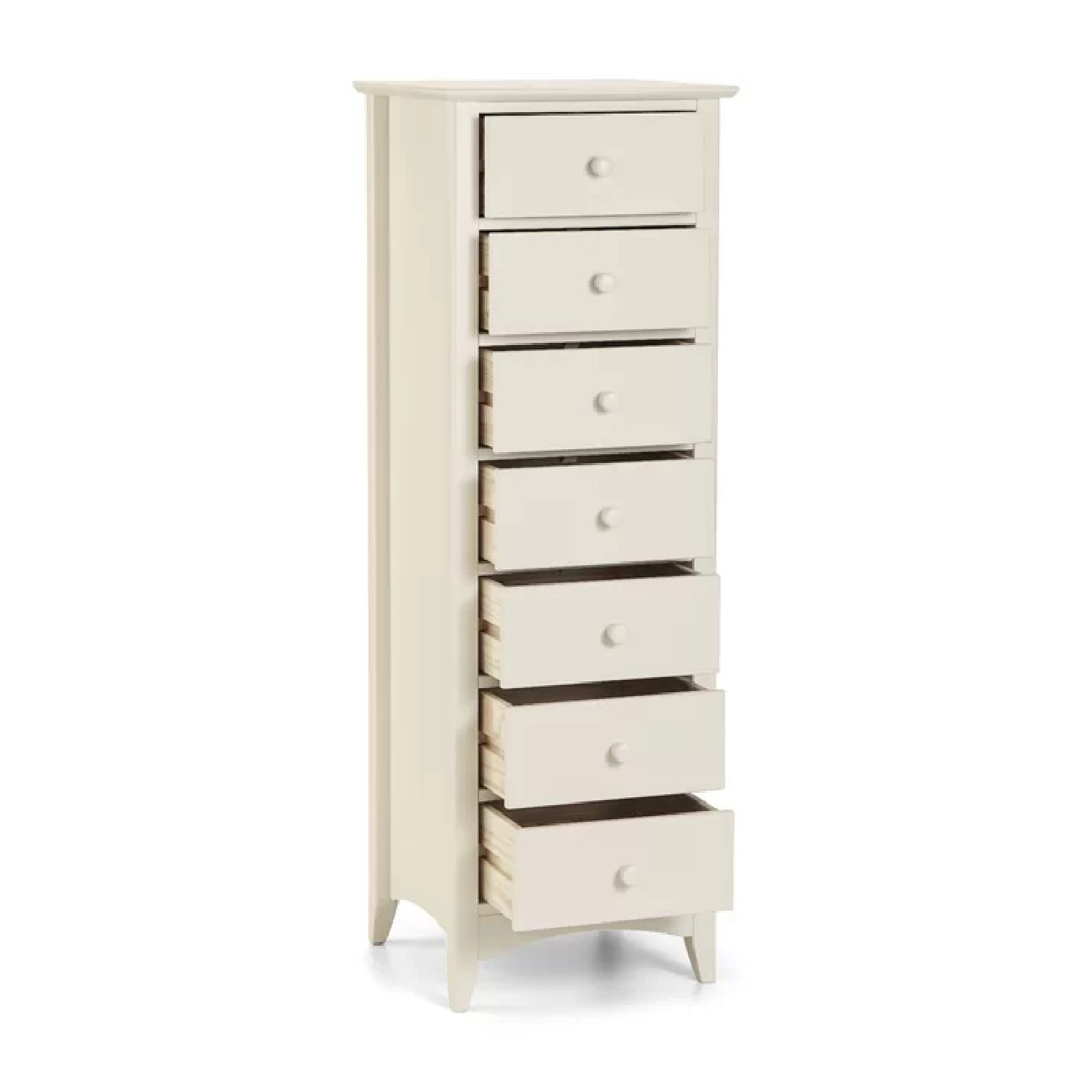 Kaden 7 Tallboy Drawers - Stone White