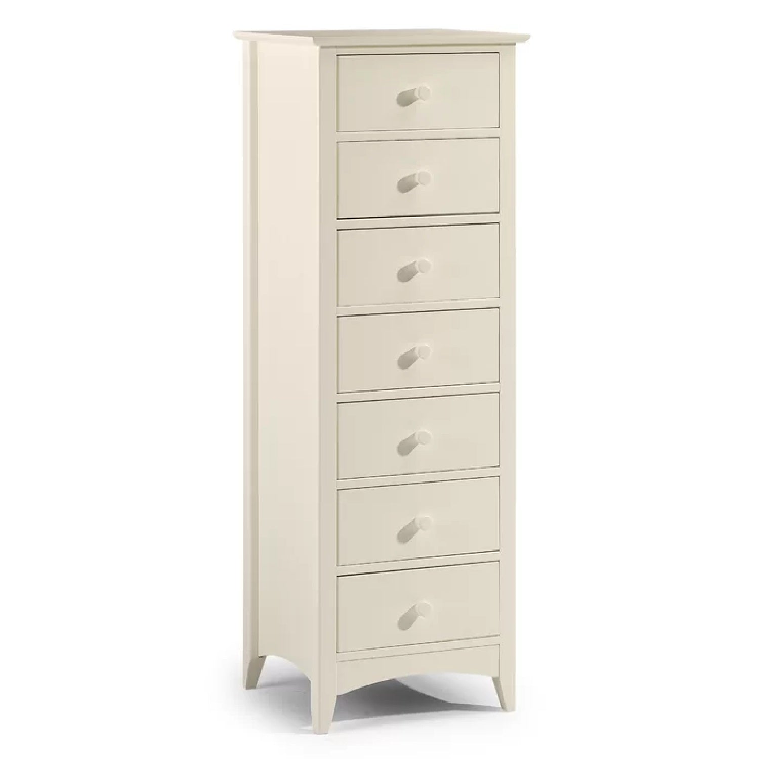 Kaden 7 Tallboy Drawers - Stone White
